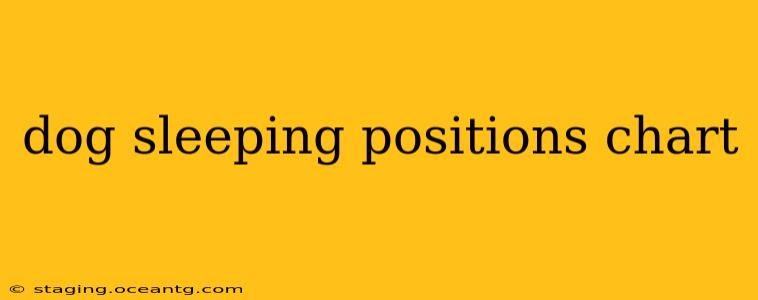 dog sleeping positions chart