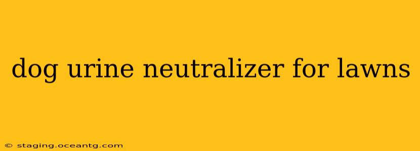 dog urine neutralizer for lawns