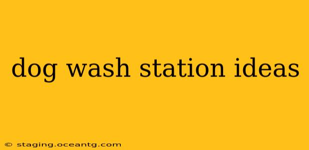 dog wash station ideas