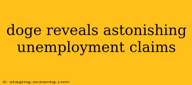 doge reveals astonishing unemployment claims