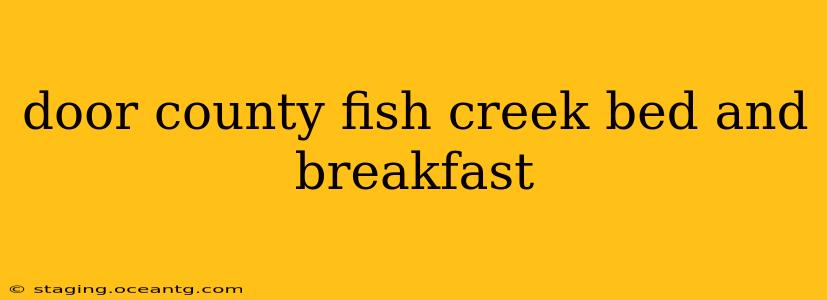 door county fish creek bed and breakfast