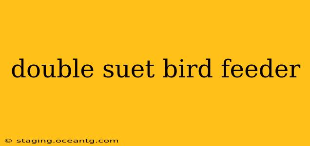 double suet bird feeder