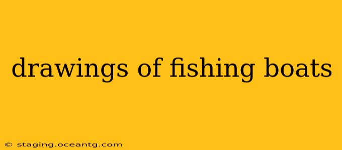 drawings of fishing boats