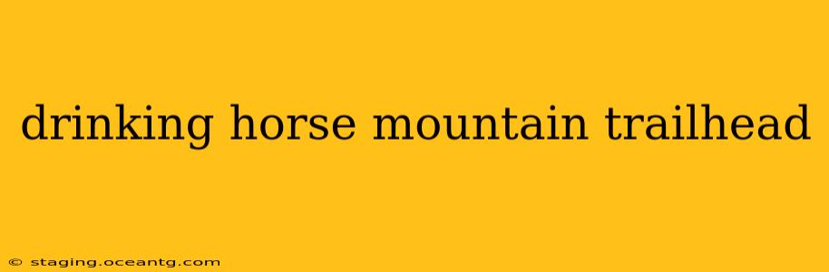 drinking horse mountain trailhead
