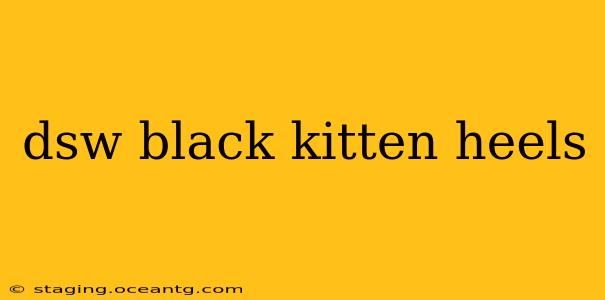 dsw black kitten heels