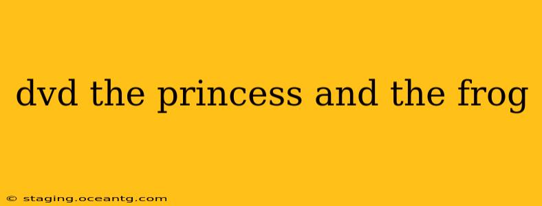 dvd the princess and the frog