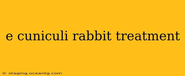 e cuniculi rabbit treatment