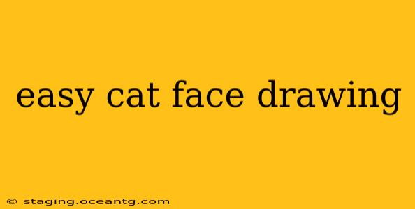 easy cat face drawing