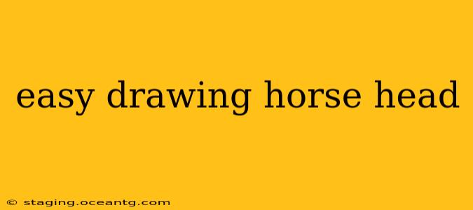 easy drawing horse head