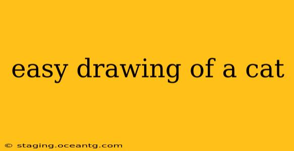 easy drawing of a cat