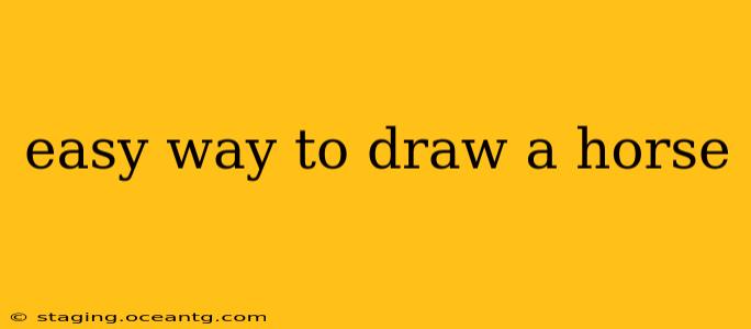 easy way to draw a horse