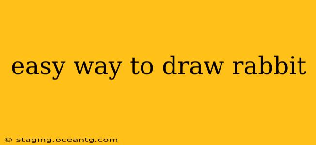 easy way to draw rabbit