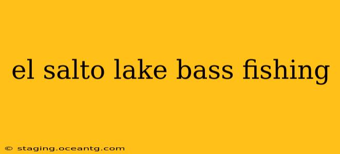 el salto lake bass fishing
