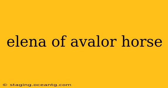 elena of avalor horse