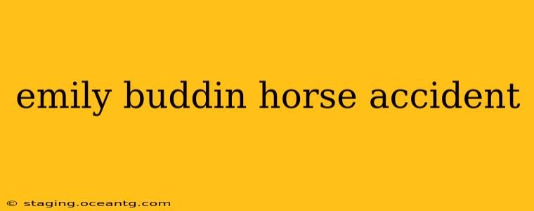 emily buddin horse accident