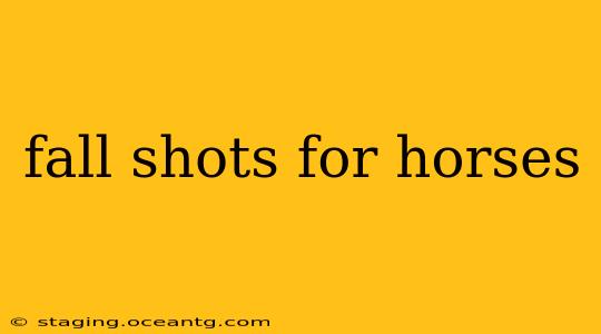 fall shots for horses