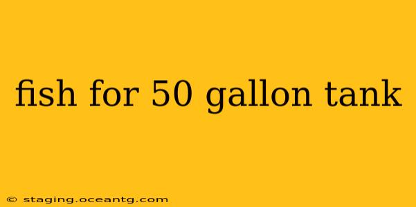 fish for 50 gallon tank