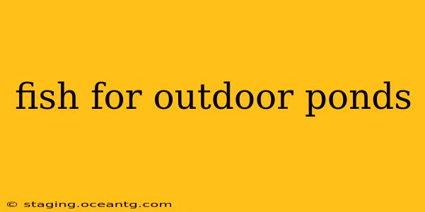 fish for outdoor ponds