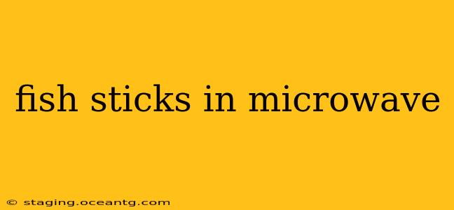 fish sticks in microwave