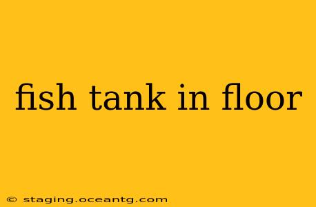 fish tank in floor