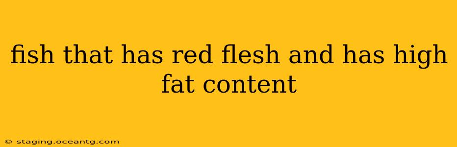 fish that has red flesh and has high fat content