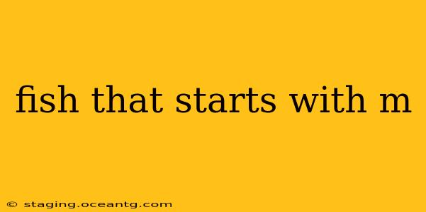 fish that starts with m