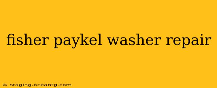 fisher paykel washer repair