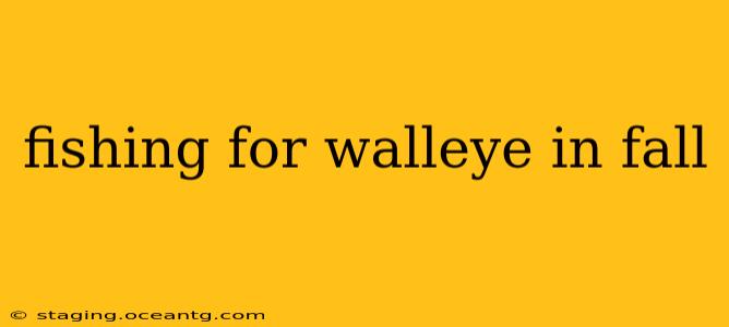 fishing for walleye in fall