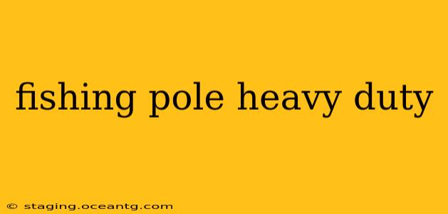 fishing pole heavy duty