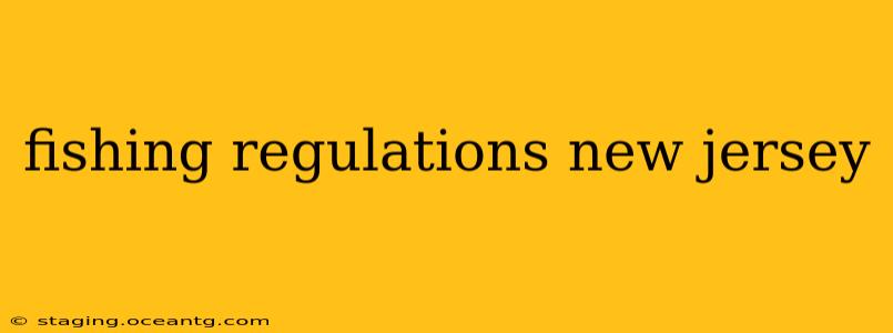 fishing regulations new jersey