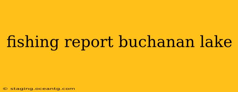 fishing report buchanan lake