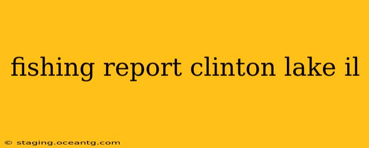 fishing report clinton lake il