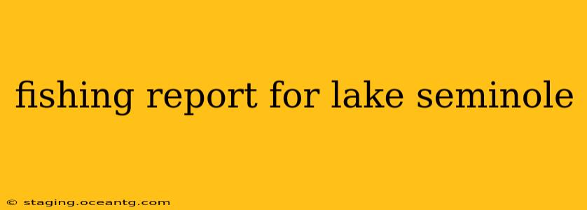 fishing report for lake seminole