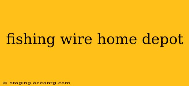 fishing wire home depot