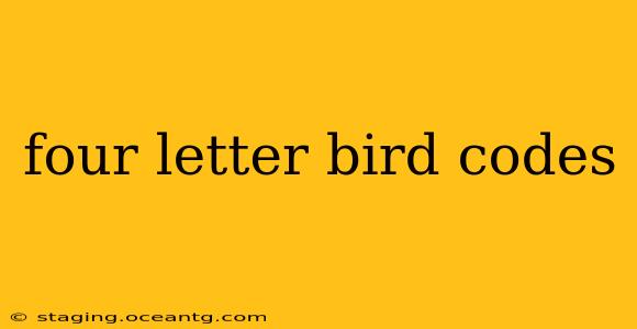 four letter bird codes
