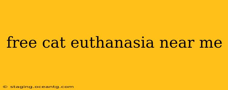 free cat euthanasia near me