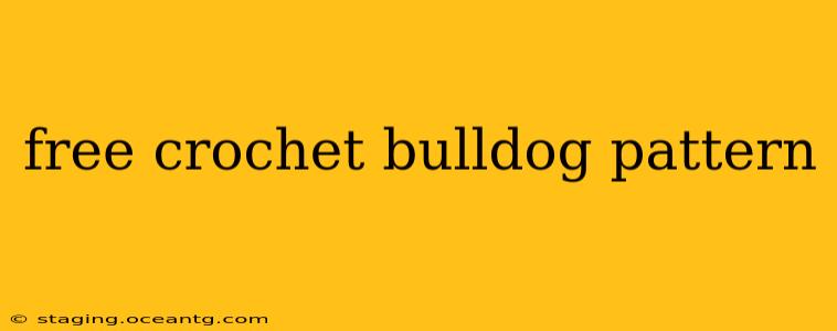 free crochet bulldog pattern