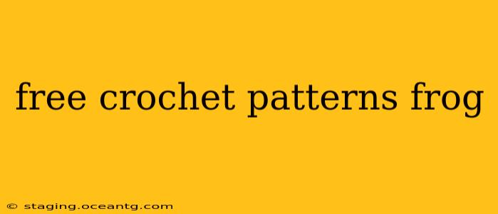 free crochet patterns frog