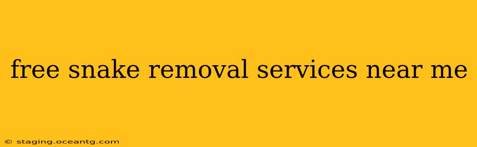 free snake removal services near me
