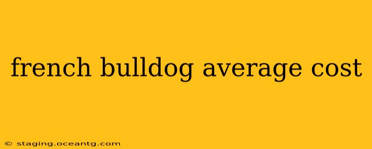 french bulldog average cost