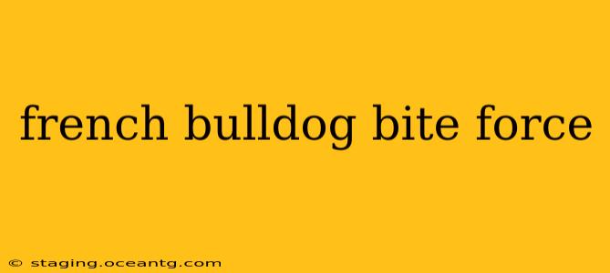 french bulldog bite force