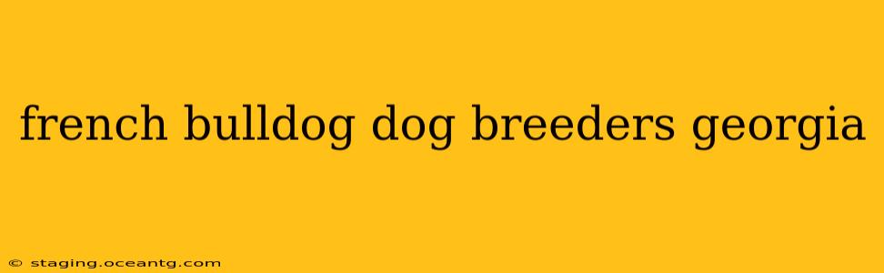 french bulldog dog breeders georgia