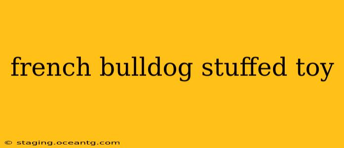 french bulldog stuffed toy
