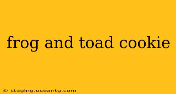 frog and toad cookie