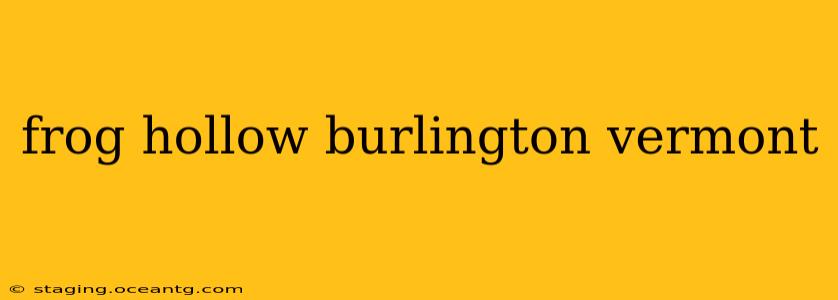 frog hollow burlington vermont