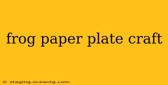 frog paper plate craft