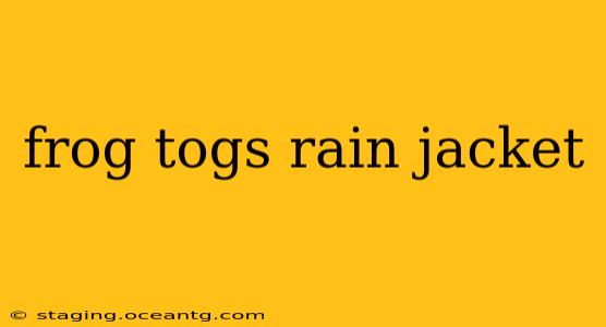 frog togs rain jacket