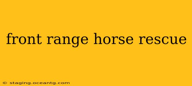 front range horse rescue