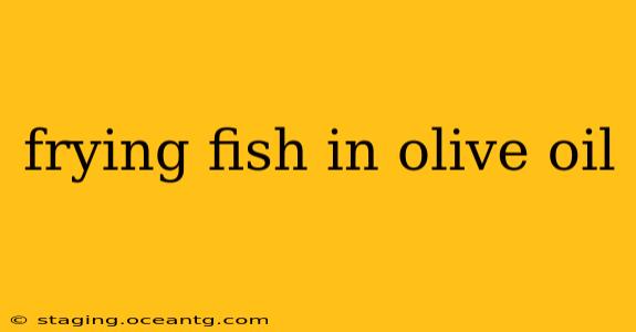 frying fish in olive oil