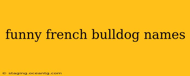 funny french bulldog names